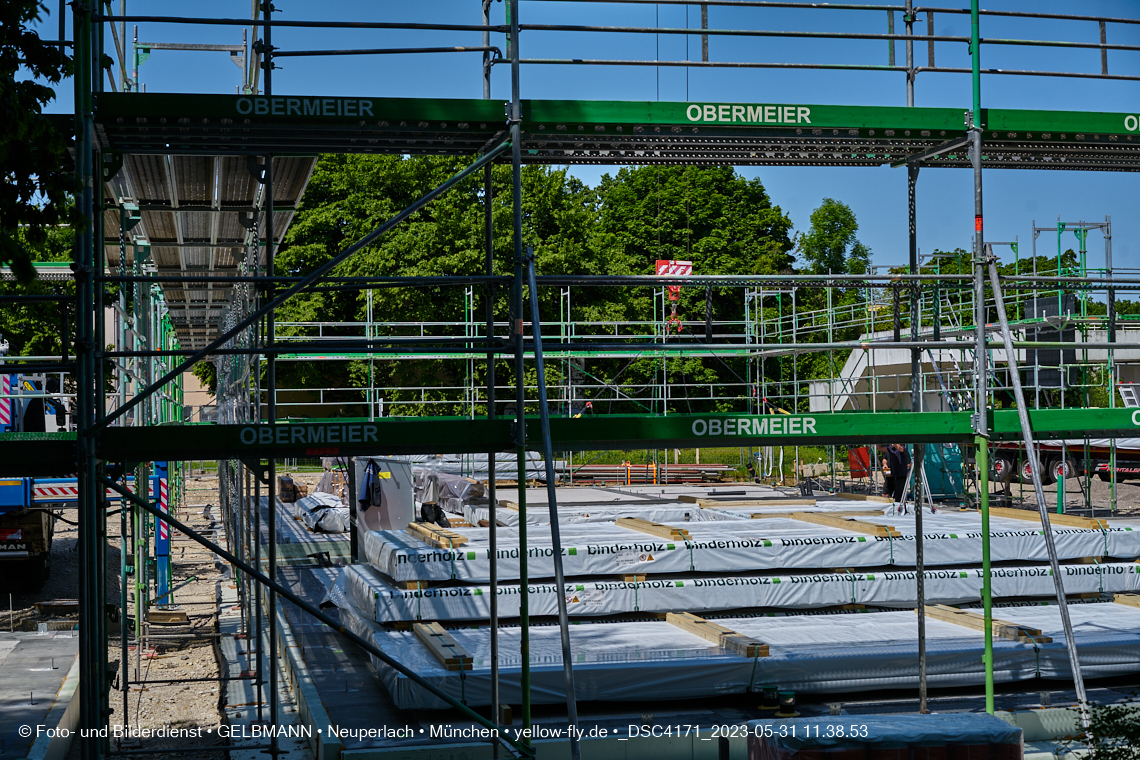 31.05.2023 - Wände für das Haus für Kinder in Neuperlach in München